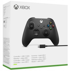 Outlet Kontroler bezprzewodowy Microsoft EP2-29944 Xbox Carbon Black+ kabel