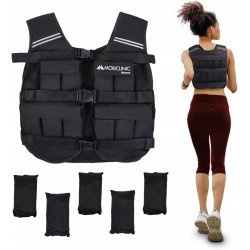 Outlet Mobiclinic Kamizelka z Obciążeniem do 10kg 20 obciążników czarna