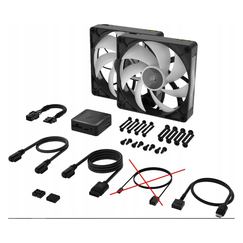 Outlet Corsair RX140 CO-9051036-WW RGB MAX iCUE wentylatory ARGB 2x140 mm
