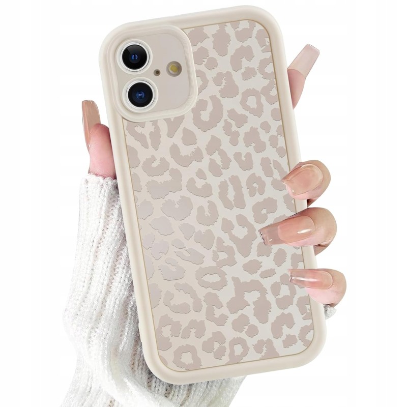 Outlet Etui do iPhone 16 6.1" Białe Matowe Panterka Ultra Cienkie
