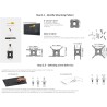 Outlet Uchwyt ścienny do telewizora Amazon Basics 26-55” Obrotowy