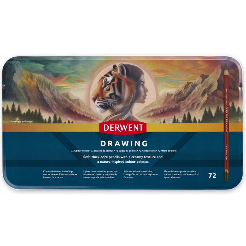 Outlet Pastelki artystyczne DERWENT Coloursoft 72 sztuki w metalowym
