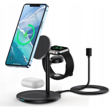 USZKODZONY Magleap duo - ładowarka indukcyjna 3w1 czarna