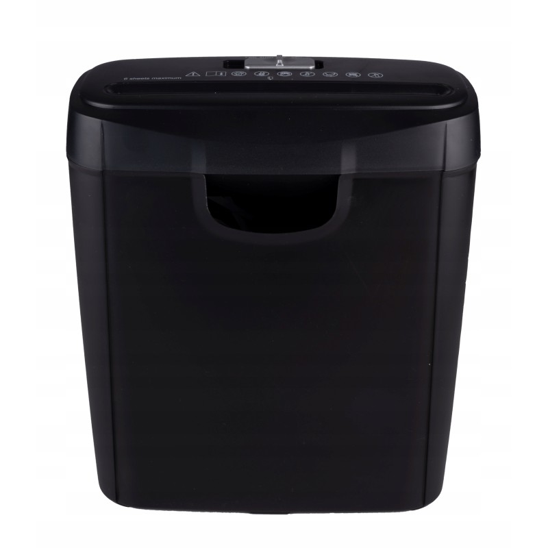 USZKODZONY NISZCZARKA DOKUMENTÓW 190W 10L PAPIER KARTY KREDYTOWE 6 ARKUSZY
