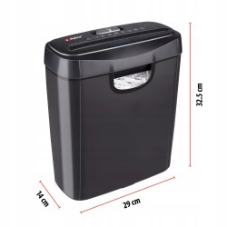 USZKODZONY NISZCZARKA DOKUMENTÓW 190W 10L PAPIER KARTY KREDYTOWE 6 ARKUSZY