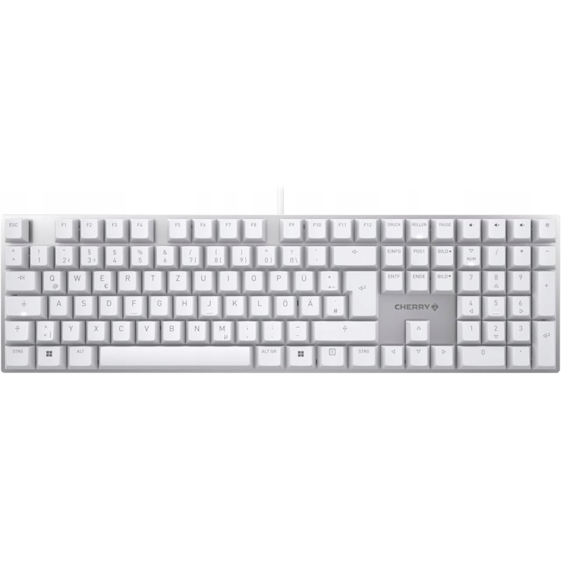 Outlet CHERRY KC 200 MX Klawiatura Mechaniczna MX2A BROWN USB QWERTZ biała