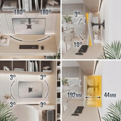 Outlet RICOO Uchwyt ścienny do monitora 13-27" VESA 75x75 100x100mm 20kg
