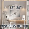 Outlet RICOO Uchwyt ścienny do monitora 13-27" VESA 75x75 100x100mm 20kg