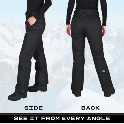Outlet ARCTIX Damskie Pantaloni Narciarskie Izolowane Czarne 3XL Plus