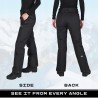 Outlet ARCTIX Damskie Pantaloni Narciarskie Izolowane Czarne 3XL Plus