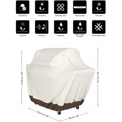 Outlet Pokrowiec na grilla Amazon 66 x 152 x 127 cm z Pasami na zatrzaski