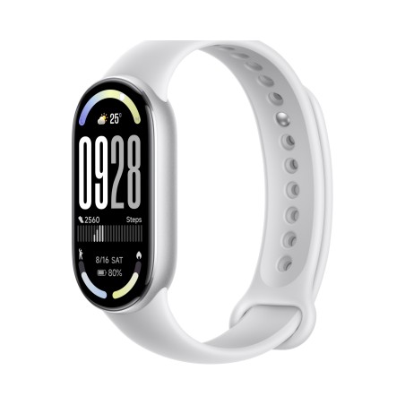 USZKODZONY Smartwatch Xiaomi Smart Band 10 Srebrny AMOLED 1.72" 5 ATM BT