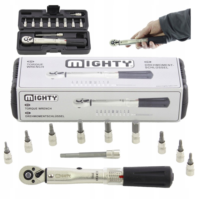 Outlet KLUCZ DYNAMOMETRYCZNY MIGHTY z regulacją 2-24Nm!