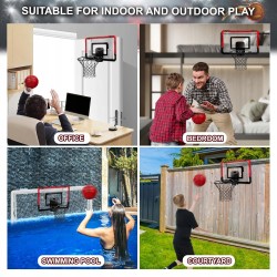 Outlet YIMORE Mini Kosz do Gry dla Dzieci z 4 Piłkami i Licznikiem