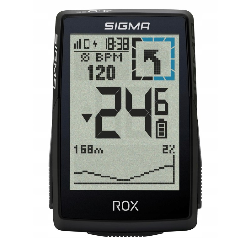Outlet SIGMA ROX 4.0 licznik rowerowy GPS prędkość dystans czas czytelny