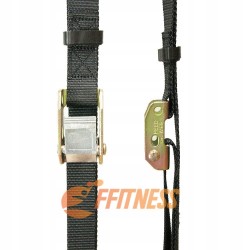 Outlet Pierścienie gimnastyczne FFitness FSG28062 23cm z paskami czarne