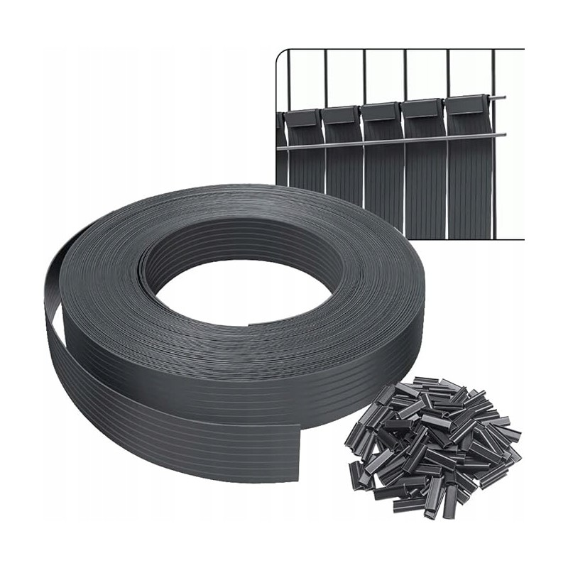 Outlet VOUNOT PAS MASKUJĄCY DO OGRODZEŃ PVC 75m x 4.7cm 118421 z klipsami