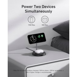 Outlet Anker MagGo Qi2 ładowarka bezprzewodowa 15W MagSafe 2w1