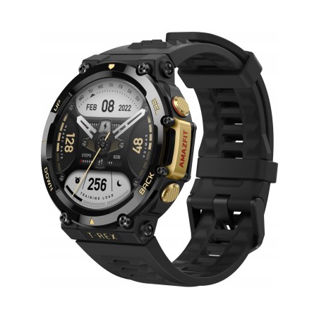Outlet Smartwatch Amazfit T-Rex 2 czarny GPS 10 ATM pulsometr oksymetr SpO2