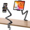 Outlet OMOTON aluminiowy stojak na tablet iPhone 360° czarny 12"