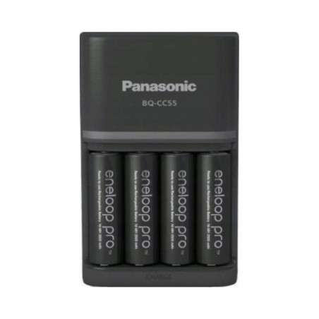 Outlet Ładowarka Panasonic BQ-CC55 LED 100-240V 4 Wejścia AA Czarny