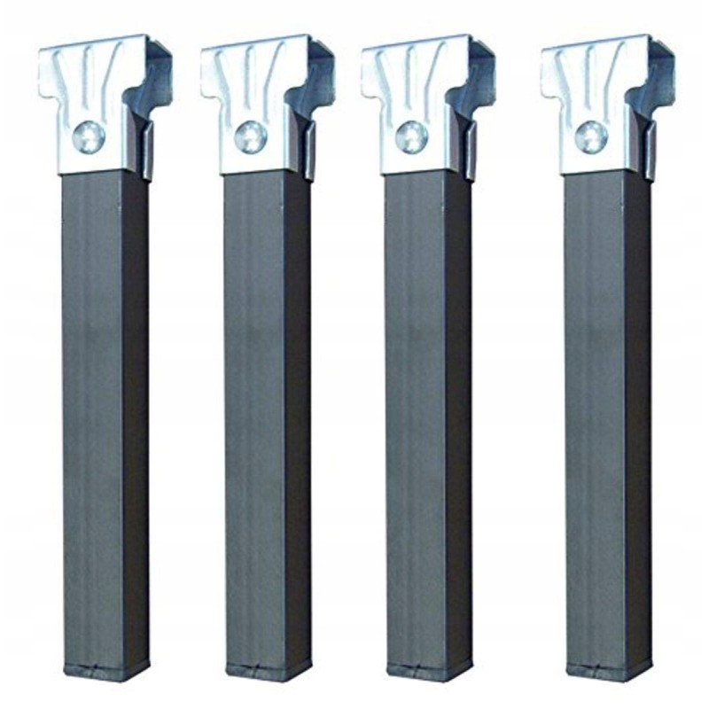 Outlet Nogi metalowe Imex 81402-A 3x3x30 cm czarne 4 sztuki