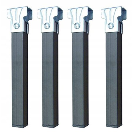 Outlet Nogi metalowe Imex 81402-A 3x3x30 cm czarne 4 sztuki