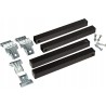Outlet Nogi metalowe Imex 81402-A 3x3x30 cm czarne 4 sztuki