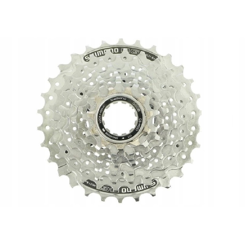 Outlet Kaseta Shimano Alivio CS-HG51 8 rzędowa 11-30z ze stali srebrna OPIS