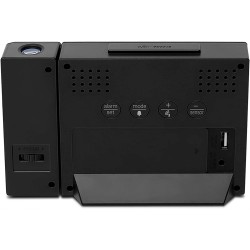 Outlet Zegar budzik Explore Scientific czarny 15,5cm ekran LCD z czujnikiem
