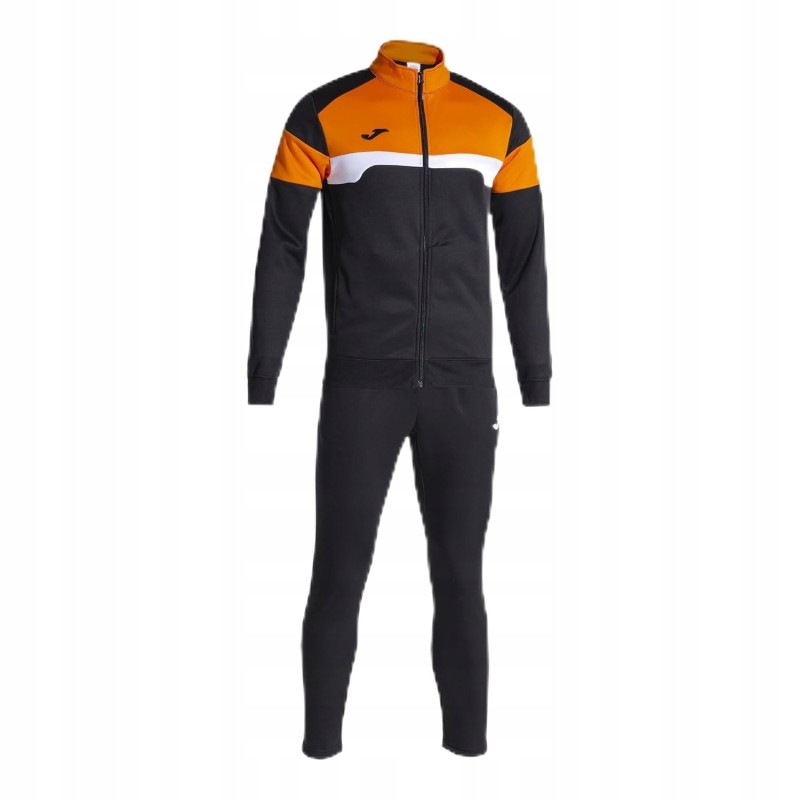Bluza dresowa Joma Tuta Uomo Danubio III L długi rękaw czarno-pomarańczowa