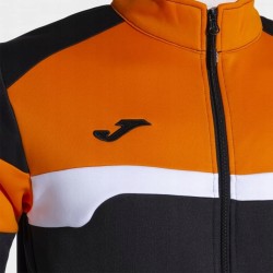 Bluza dresowa Joma Tuta Uomo Danubio III L długi rękaw czarno-pomarańczowa