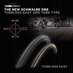Outlet Opona Zawijana do Roweru Schwalbe One 700x28 Czarny