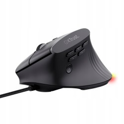 Outlet Myszka przewodowa Trust GXT 145 Rexxa sensor optyczny RBG czarna