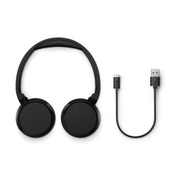 Outlet Philips nauszne słuchawki bezprzewodowe TAH4209BK Bluetooth czarne