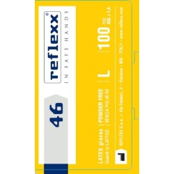 Outlet Rękawice lateksowe bezpudrowe Reflexx R46 L 100 szt.
