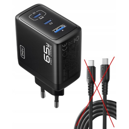 Outlet INIU 65W Ładowarka USB C Z Kablem Szybkie Ładowanie iPhone iPad