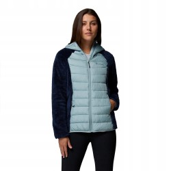Kurtka damska Columbia Powder Lite II Sherpa Hybrid niebiesko-granatowa XL