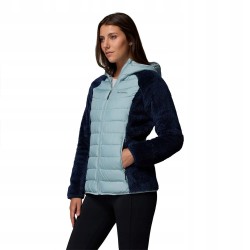 Kurtka damska Columbia Powder Lite II Sherpa Hybrid niebiesko-granatowa XL