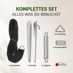 Outlet Moritz Pas Sztormowy 13m Zestaw Naciągowy do Markizy Namiotu do 8m
