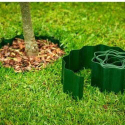 Outlet Gardenix Obrzeże Trawnikowe Faliste Elastyczne 9m Szare Plastikowe