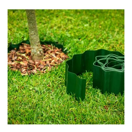Outlet Gardenix Obrzeże Trawnikowe Faliste Elastyczne 9m Szare Plastikowe