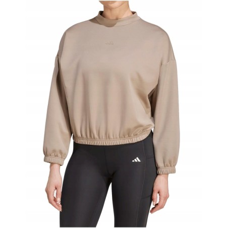 Damska bluza adidas Yoga Essentials Climacool Brązowa S