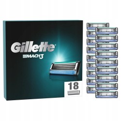 Gillette Mach3 wkłady ostrza maszynki do golenia 18 szt oryginalne