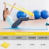 Outlet Guma Oporowa 2m do Ćwiczeń Domowych Fitness Jogi i Pilatesu żółta
