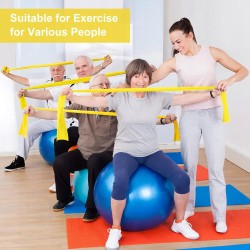 Outlet Guma Oporowa 2m do Ćwiczeń Domowych Fitness Jogi i Pilatesu żółta