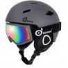 KASK ODOLAND NARCIARSKI Z GOGLAMI UNISEX ROZ S SZARY