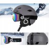 KASK ODOLAND NARCIARSKI Z GOGLAMI UNISEX ROZ S SZARY