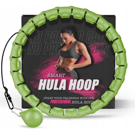 Outlet Hula Hoop obciążony automatyczny masaż 360° fitness Obwód 61-112 cm