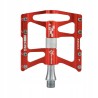 Outlet ROCKBROS JT410 Pedały rowerowe aluminiowe 4 pin platformowe czerwone